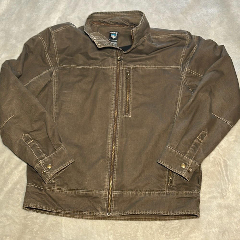 Kuhl men’s vintage patina dye work jacket size large
